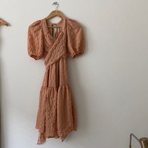 Lulus midi wrap dress